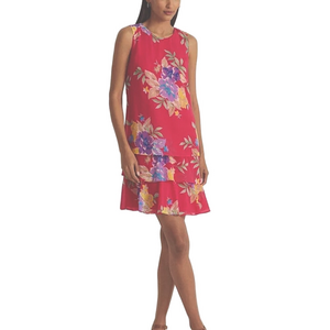NEW LAUREN RALPH LAUREN Women's Floral Georgette Shift Dress